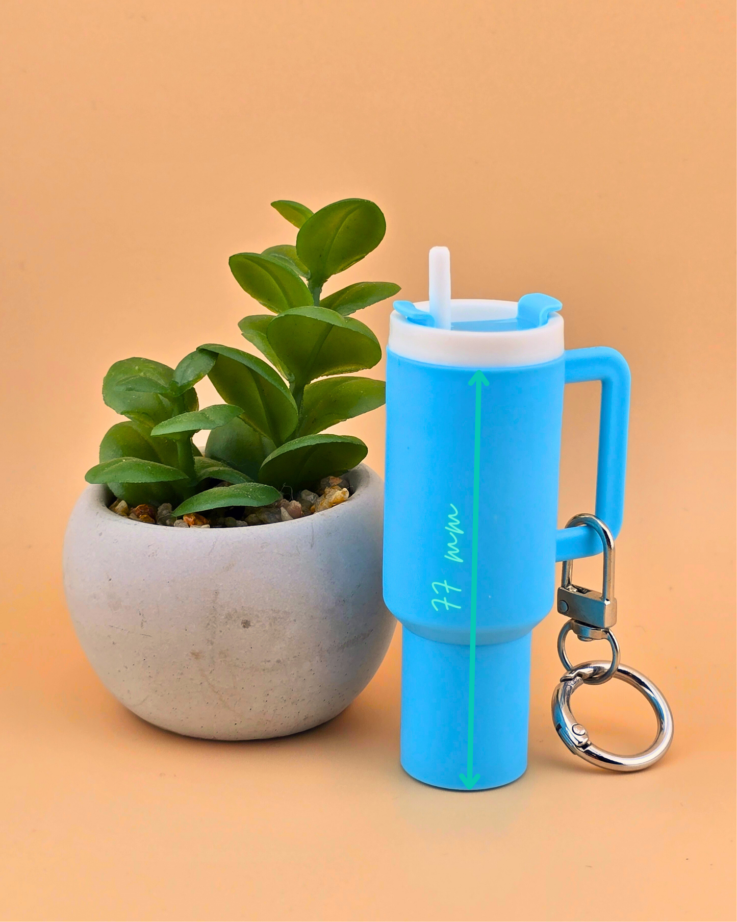Mini Tumbler Keychain: Cute Lip Balm Holder & Coin Purse Charm