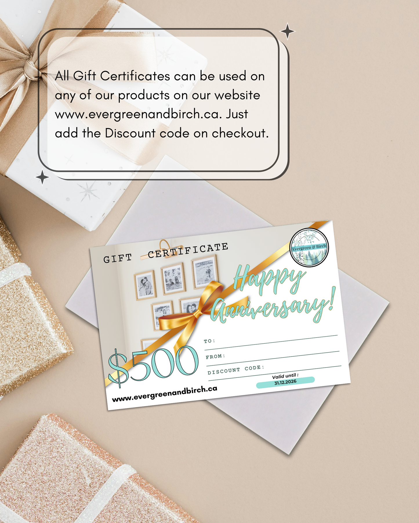 Evergreen & Birch Gift Cards