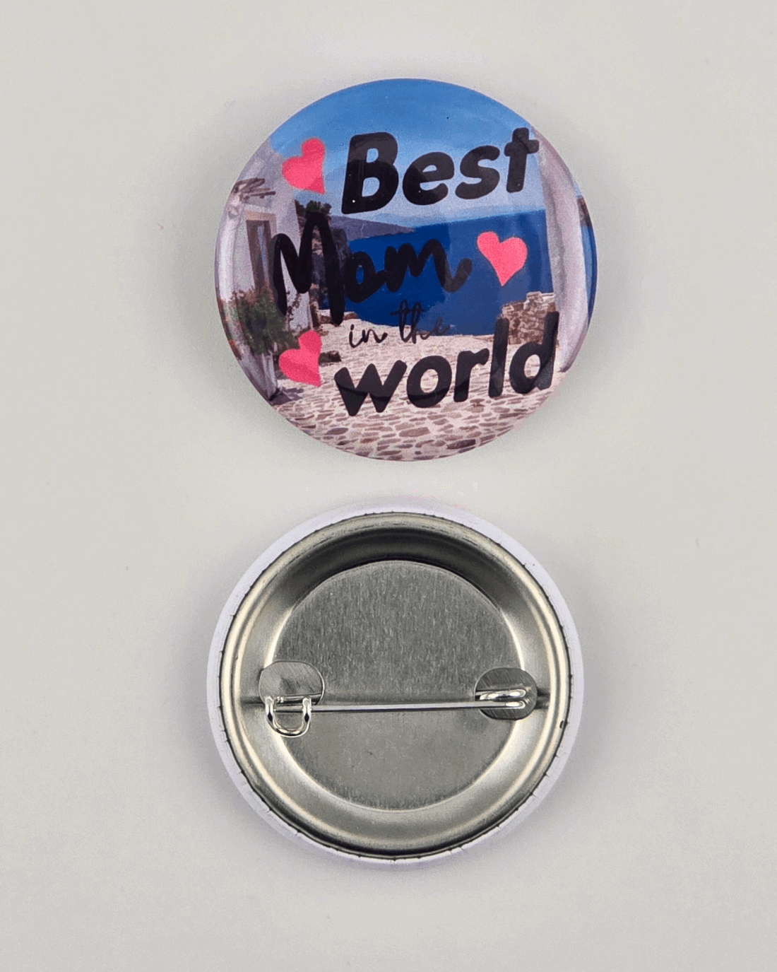 Round Premium "Mothers day" Pin - 1.5" No.8