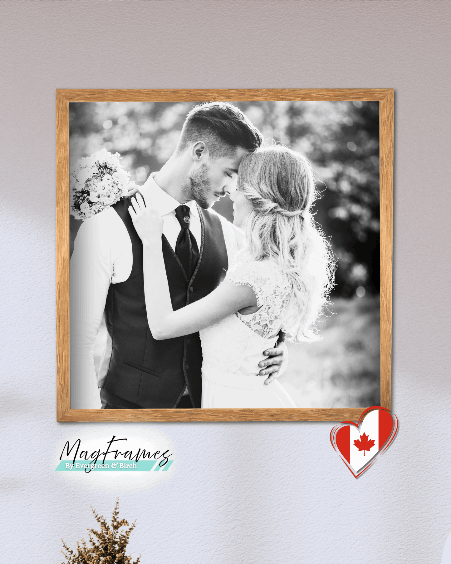 12x12 MagFrames – Magnetic Peel & Stick Photo Frame for Gallery Walls & Home Decor