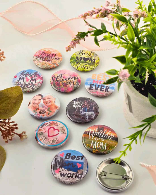 Round Premium "Mothers day" Pin - 1.5"