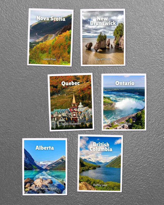 Canada Provinces & Territories Magnets – Collectible Canadian Fridge Magnets