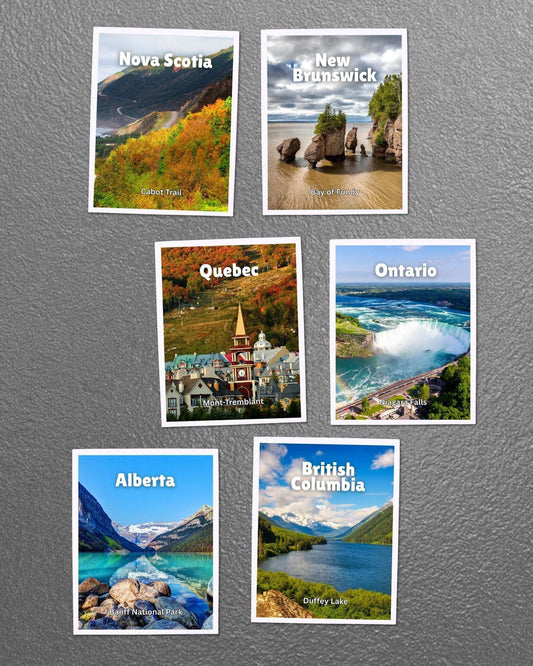 Canada Provinces & Territories Magnets – Collectible Canadian Fridge Magnets