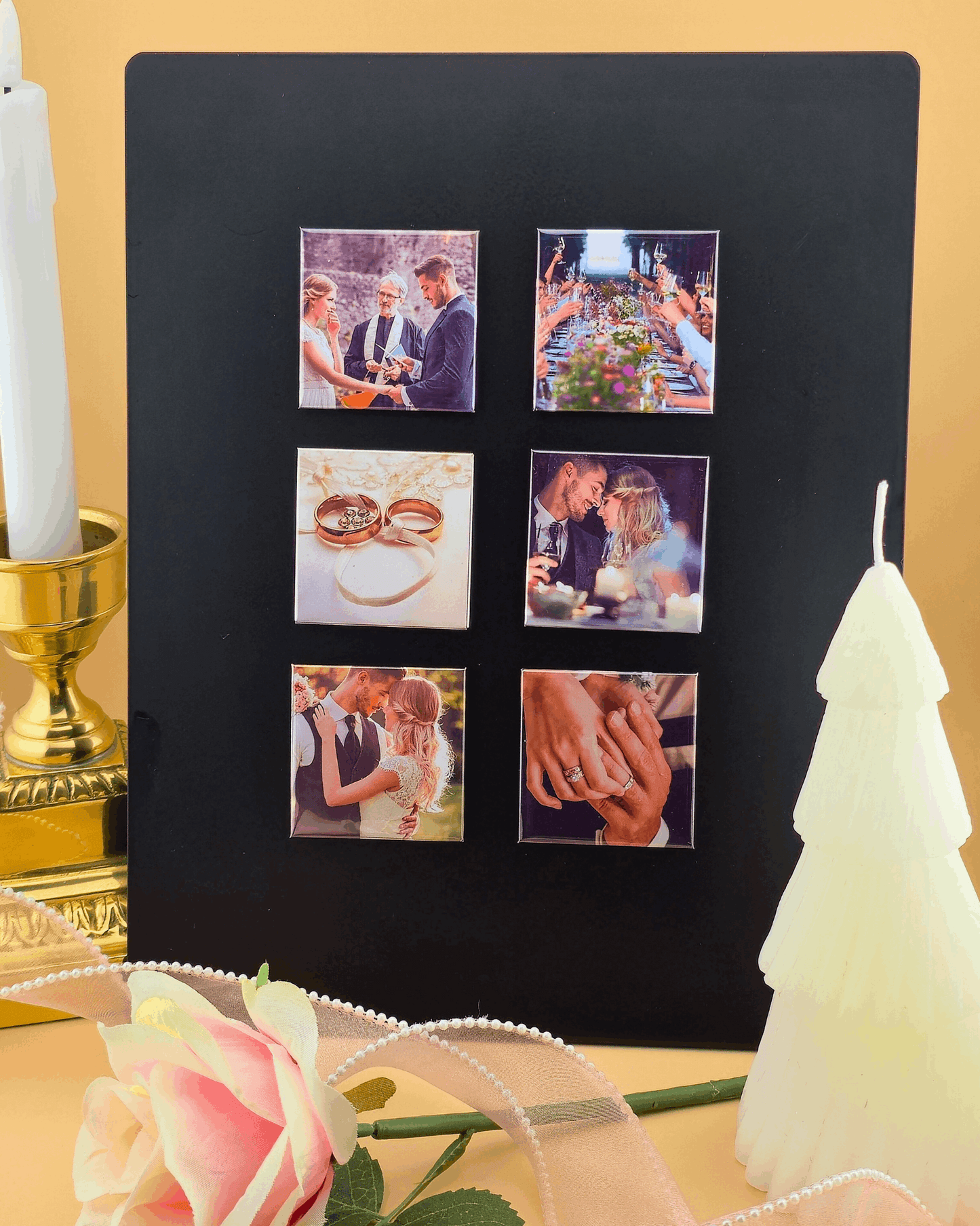 Premium Custom Photo Magnets 50x50mm - Set of 6