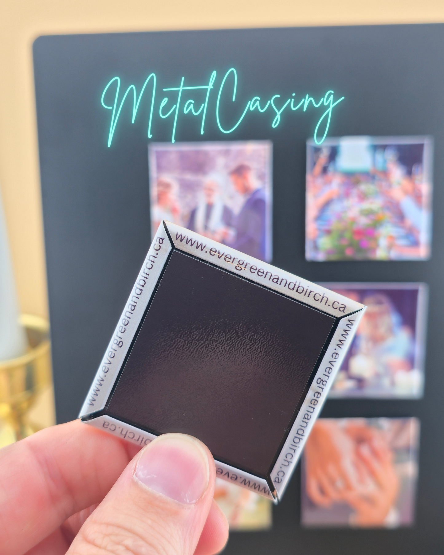 Premium Custom Photo Magnets 50x50mm - Set of 6