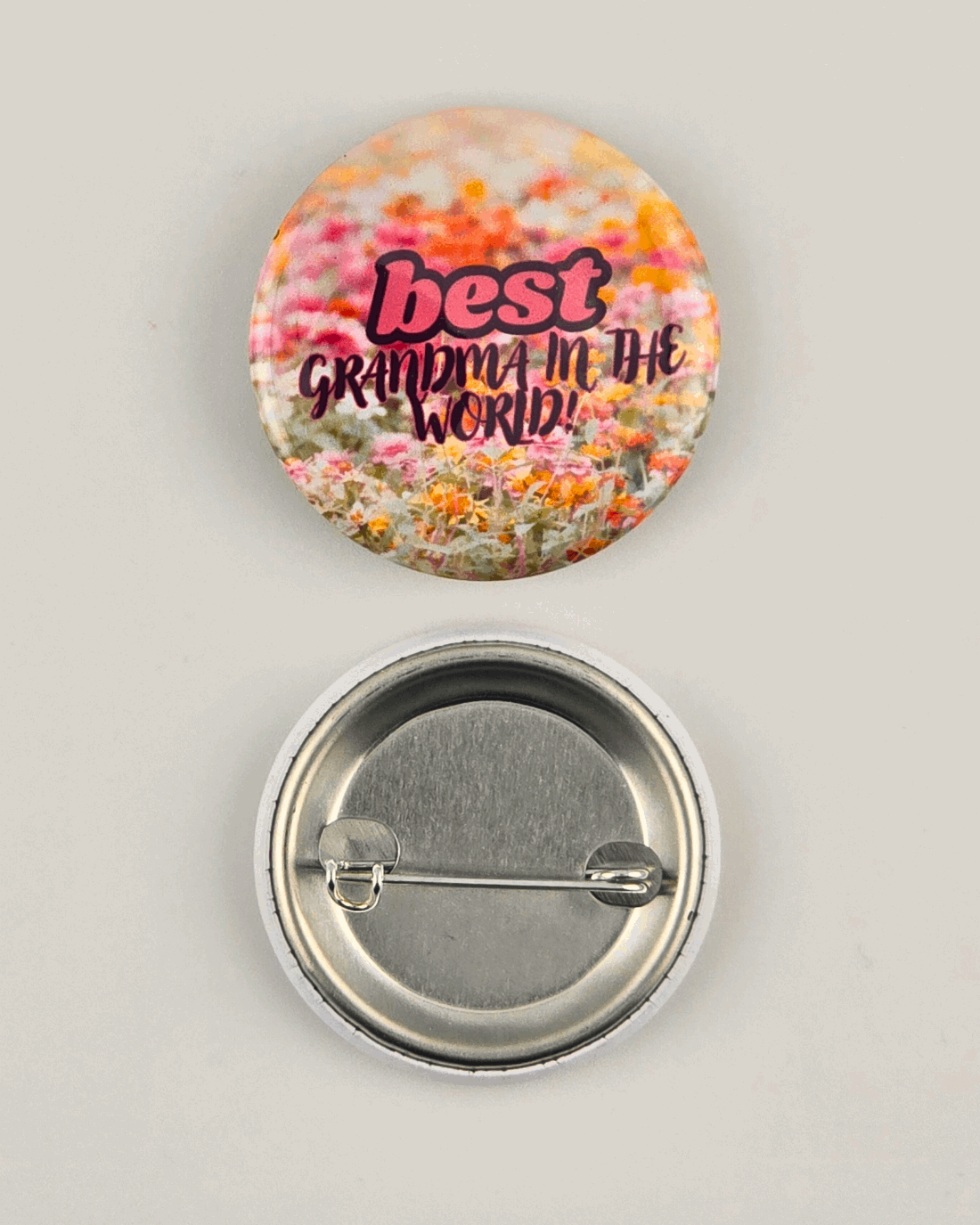 Round Premium "Mothers day" Pin - 1.5" No.6