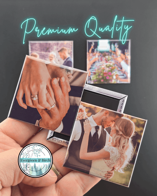 Premium Custom Photo Magnets 50x50mm - Set of 6