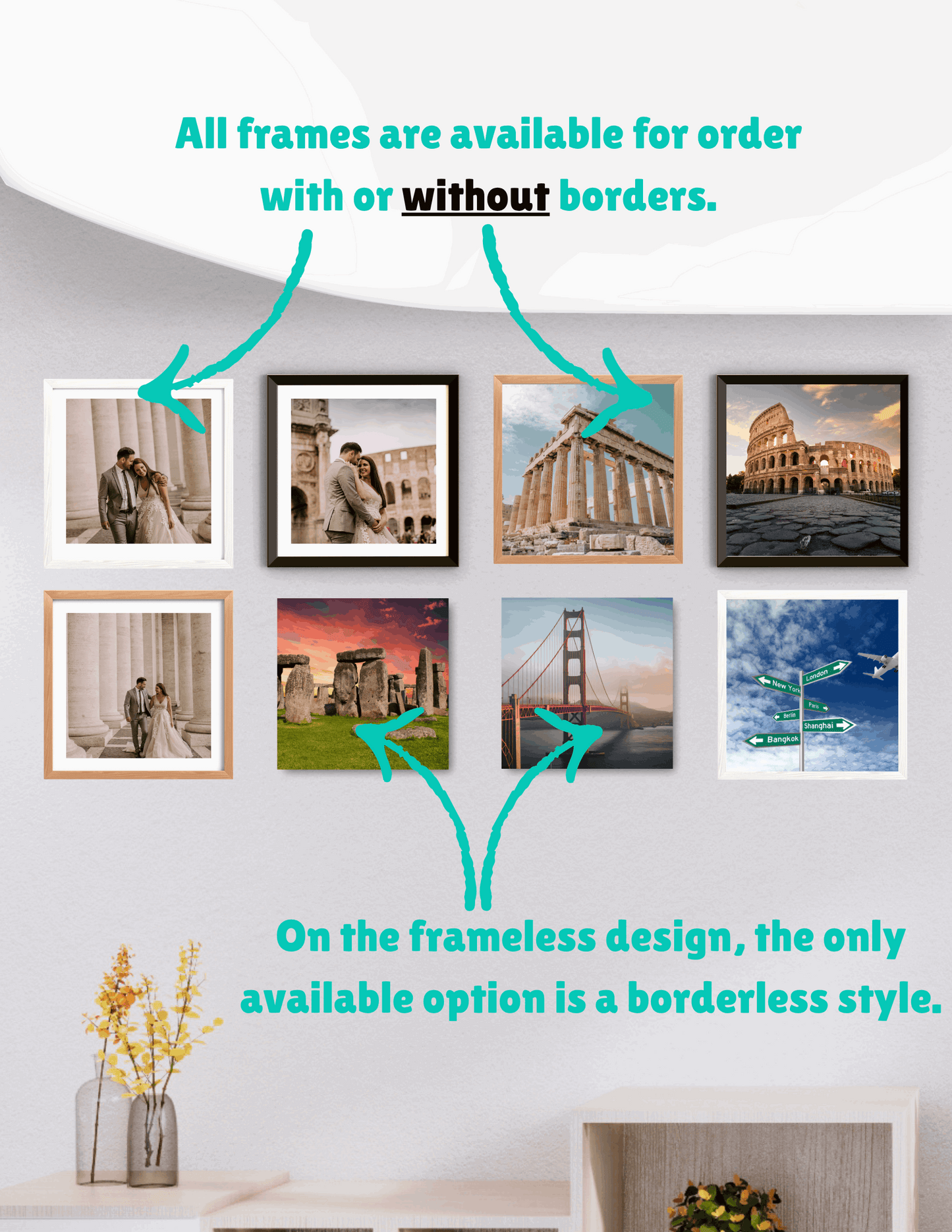 8x8 MagFrames – Peel & Stick Magnetic Frame for Gallery Walls & Home Decor