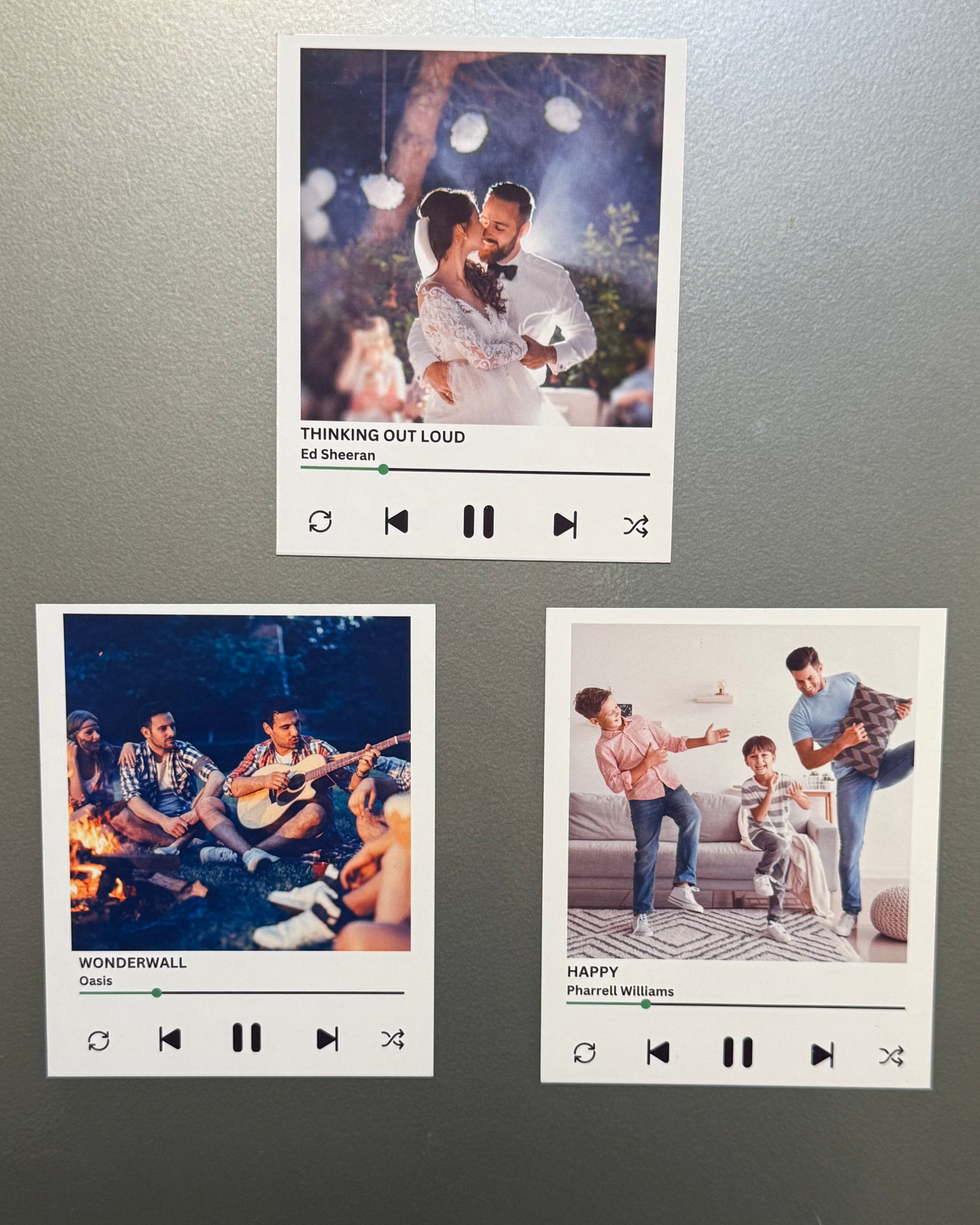 "NFC Music" -Retro Style-Custom Magnet Prints, Set of 2