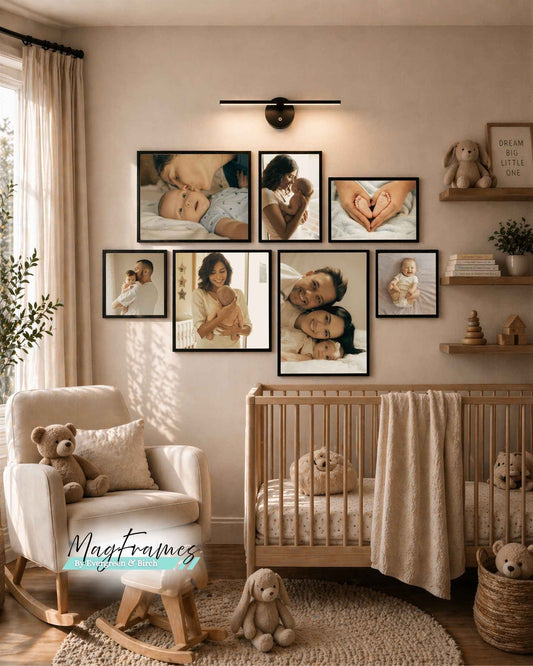 7-Piece Magnetic Gallery Wall Set | The Meadow MagFrames Canada