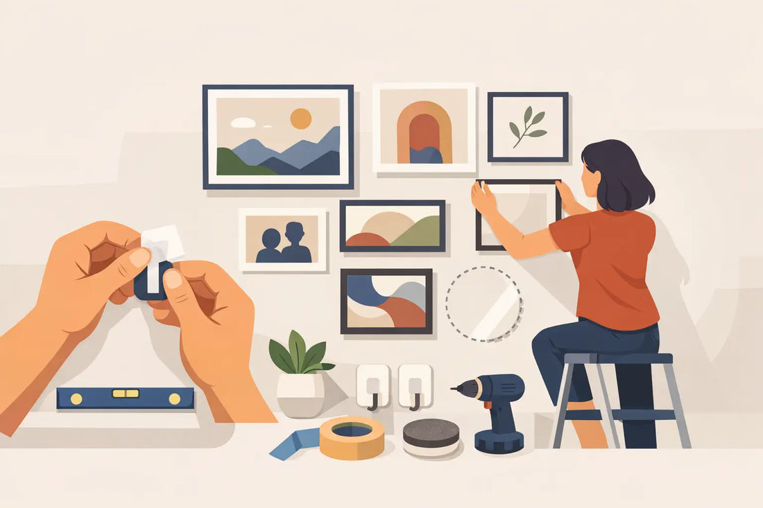 How to Make a Gallery Wall Without Damaging Walls