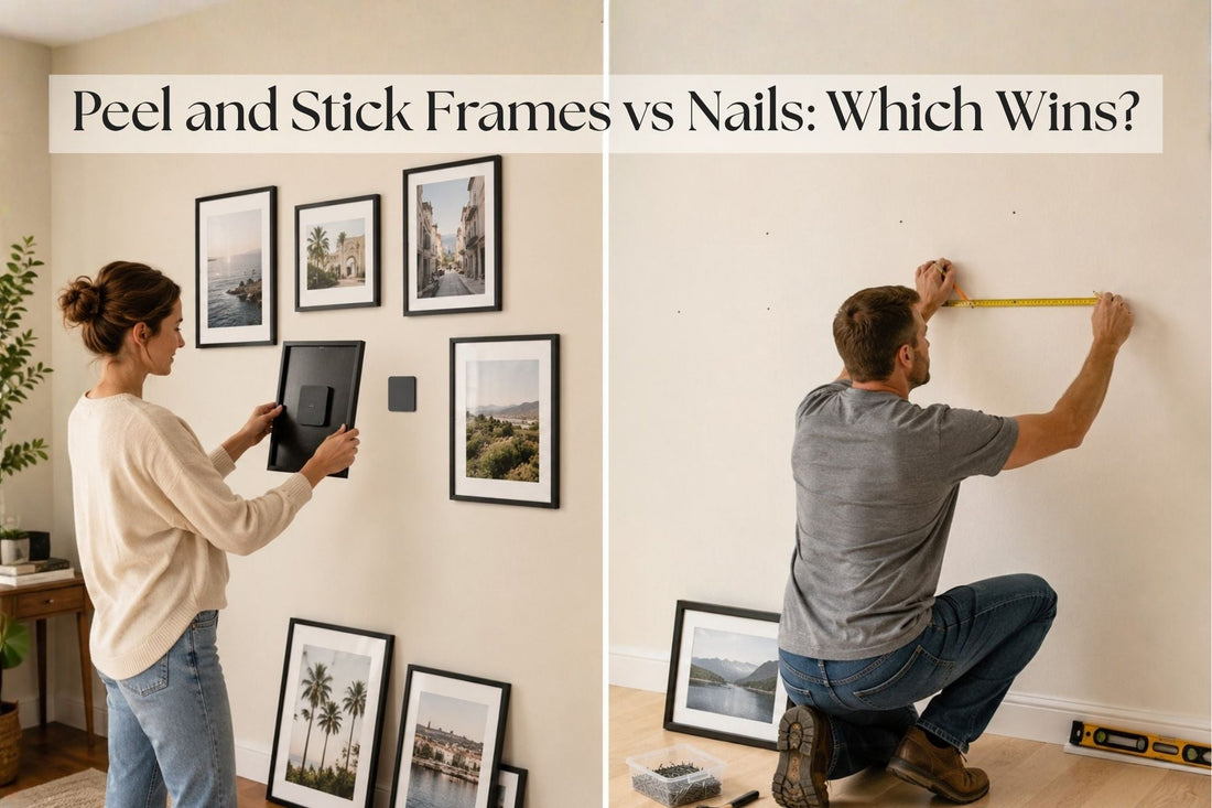 Peel and Stick Frames vs Nails: Which Wins?