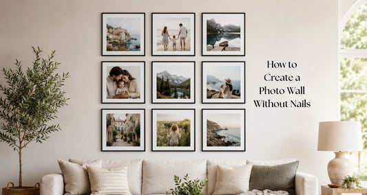 How to Create a Photo Wall Without Nails