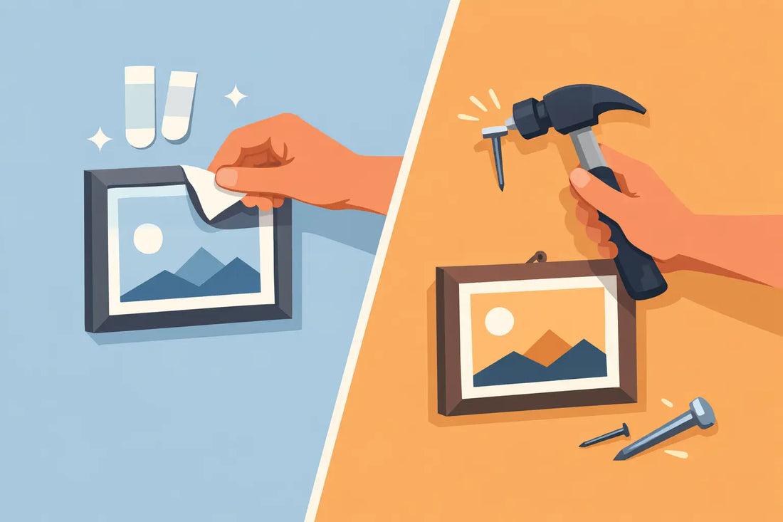 Peel and Stick Frames vs Nails: Which Wins?