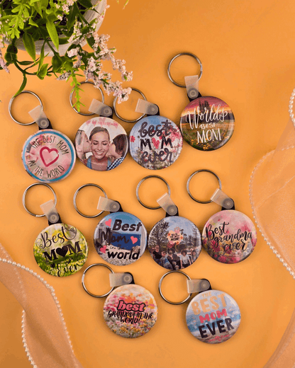 Round Premium "Mothers day" Key chain - 1.5"