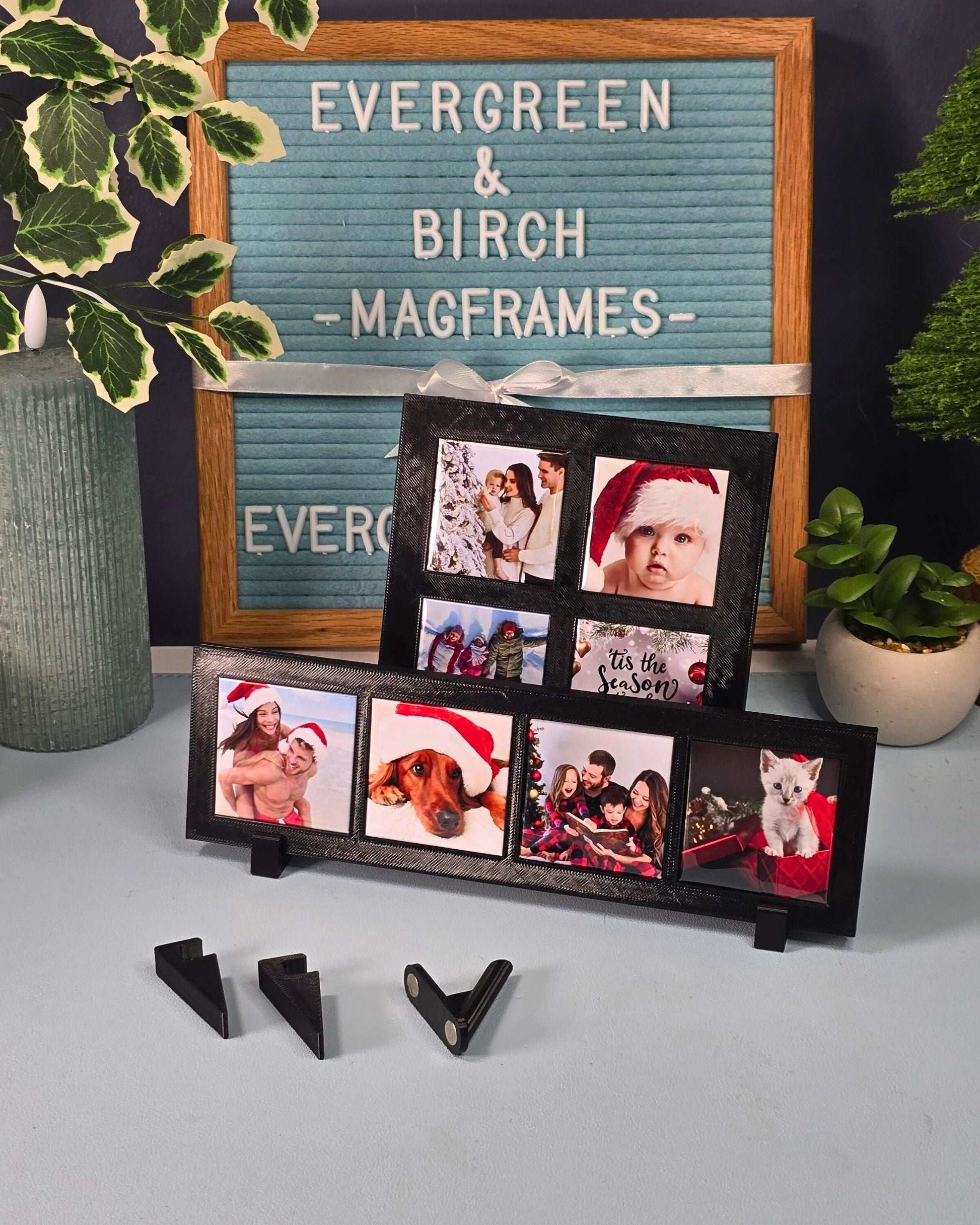 Magnetic Display Frame: Holds 4 Square Magnets