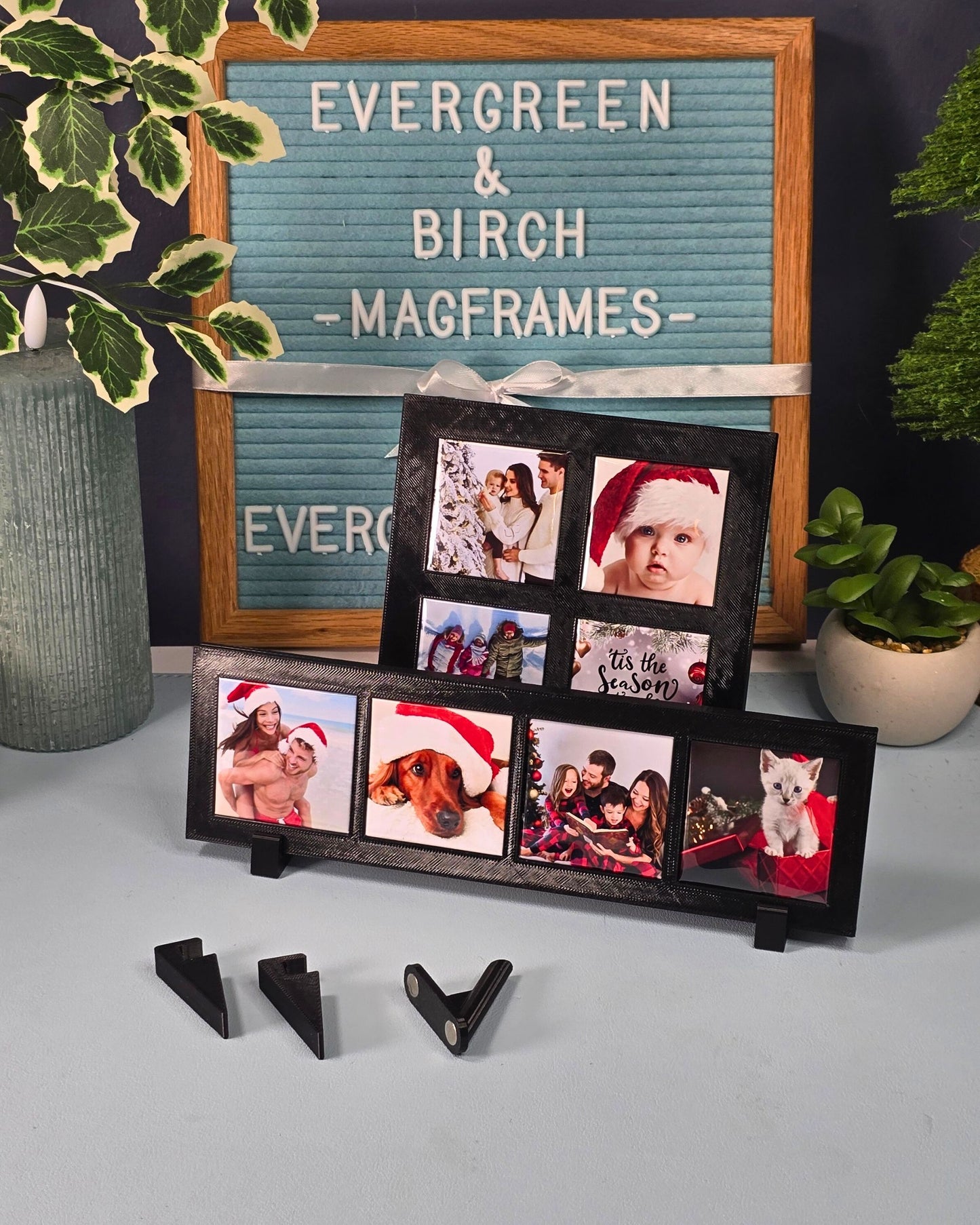 Magnetic Display Frame: Holds 4 Square Magnets