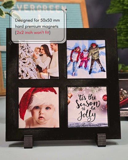 Magnetic Display Frame: Holds 4 Square Magnets