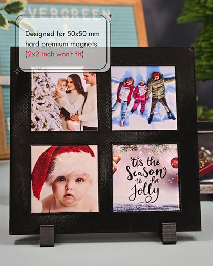 Magnetic Display Frame: Holds 4 Square Magnets