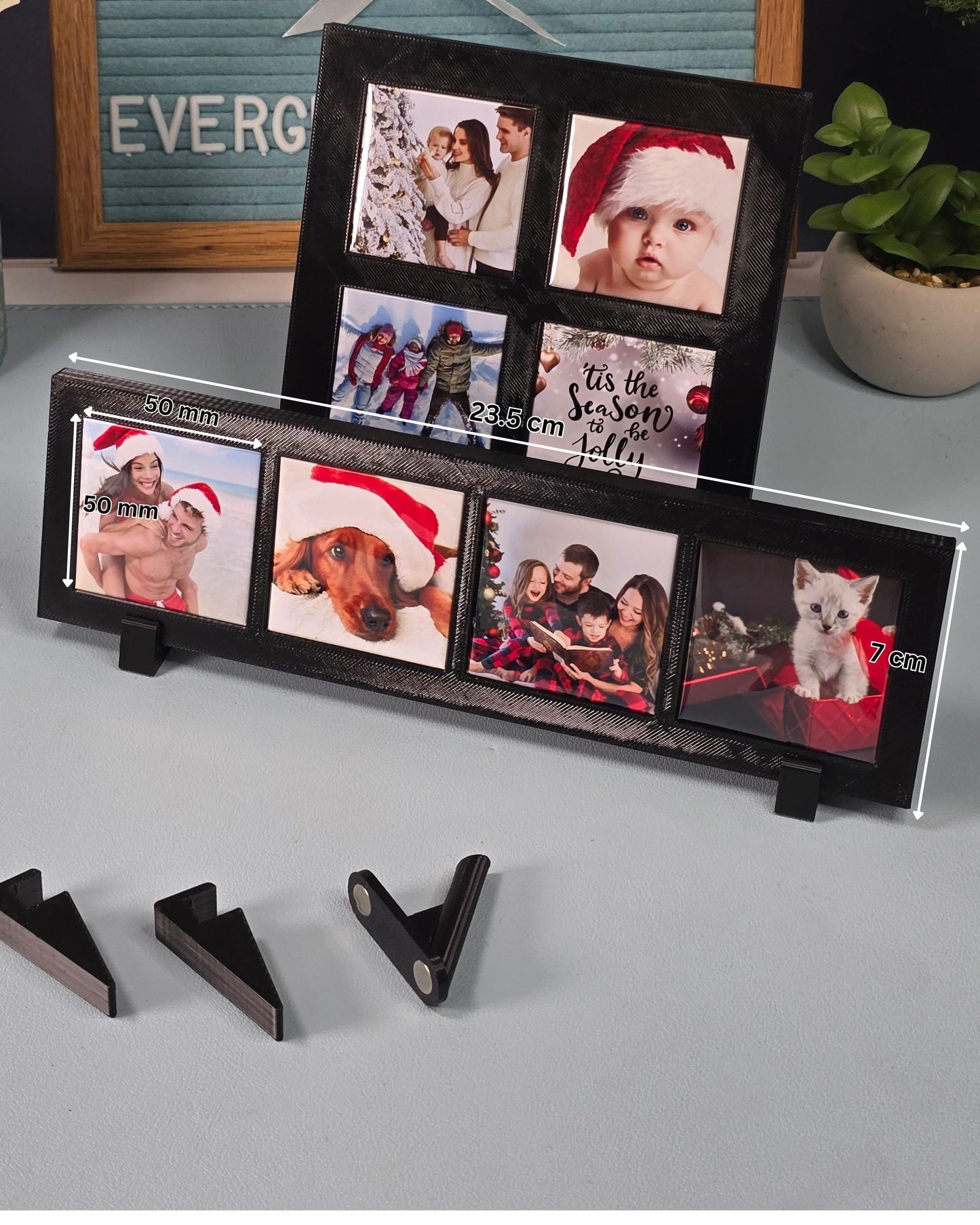 Magnetic Display Frame: Holds 4 Square Magnets