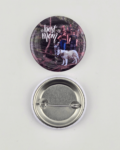 Round Premium "Mothers day" Pin - 1.5"
