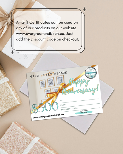 Evergreen & Birch Gift Cards