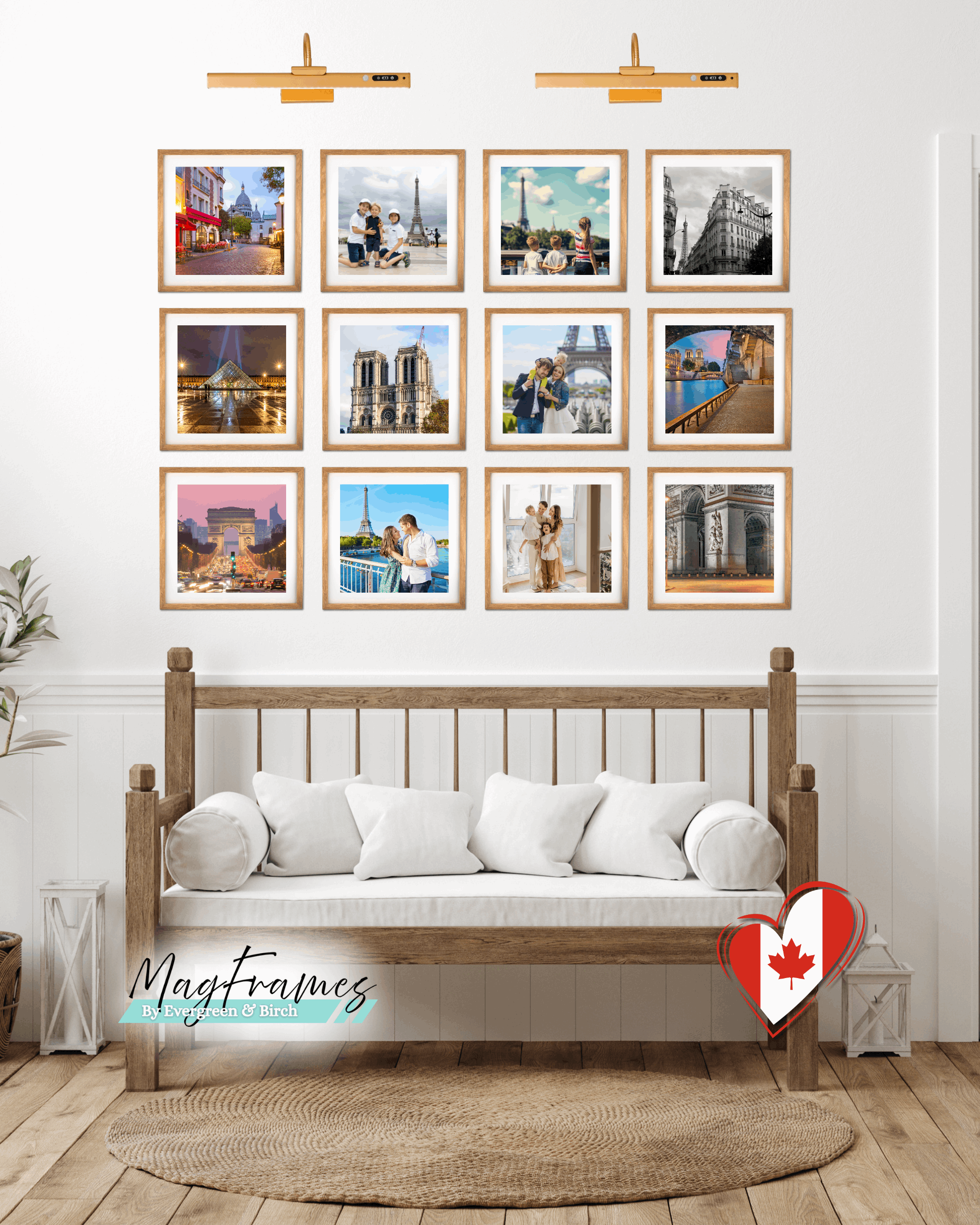 12x12 MagFrames – Magnetic Peel & Stick Photo Frame for Gallery Walls & Home Decor