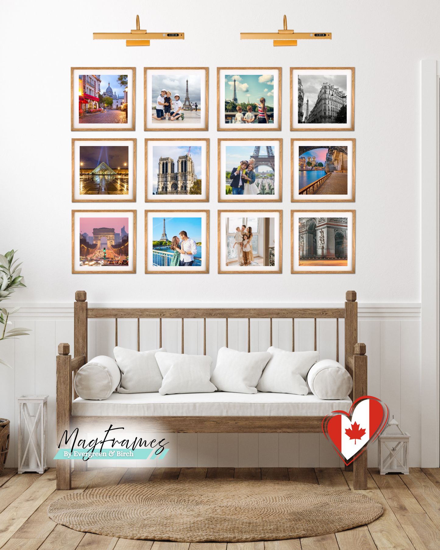 12x12 MagFrames – Magnetic Peel & Stick Photo Frame for Gallery Walls & Home Decor