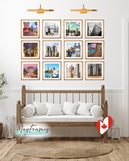 12x12 MagFrames – Magnetic Peel & Stick Photo Frame for Gallery Walls & Home Decor