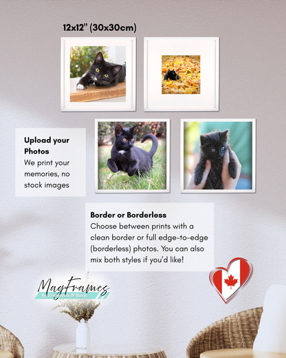 12x12 MagFrames – Magnetic Peel & Stick Photo Frame for Gallery Walls & Home Decor