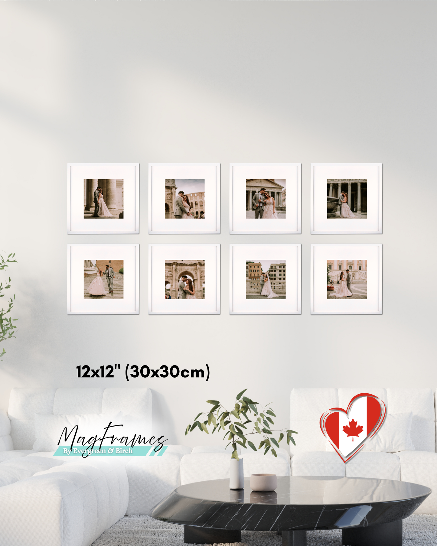 12x12 MagFrames – Magnetic Peel & Stick Photo Frame for Gallery Walls & Home Decor