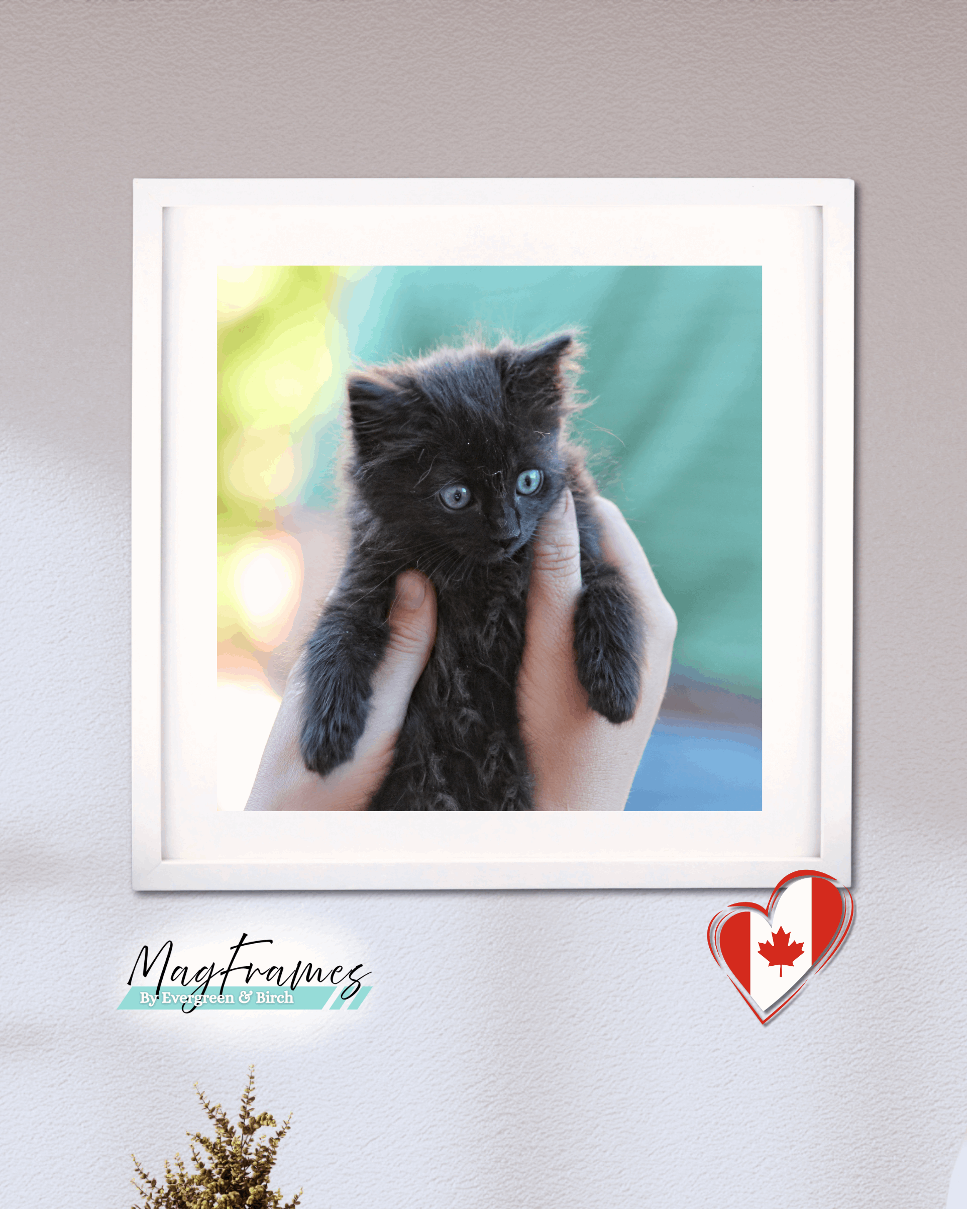 12x12 MagFrames – Magnetic Peel & Stick Photo Frame for Gallery Walls & Home Decor