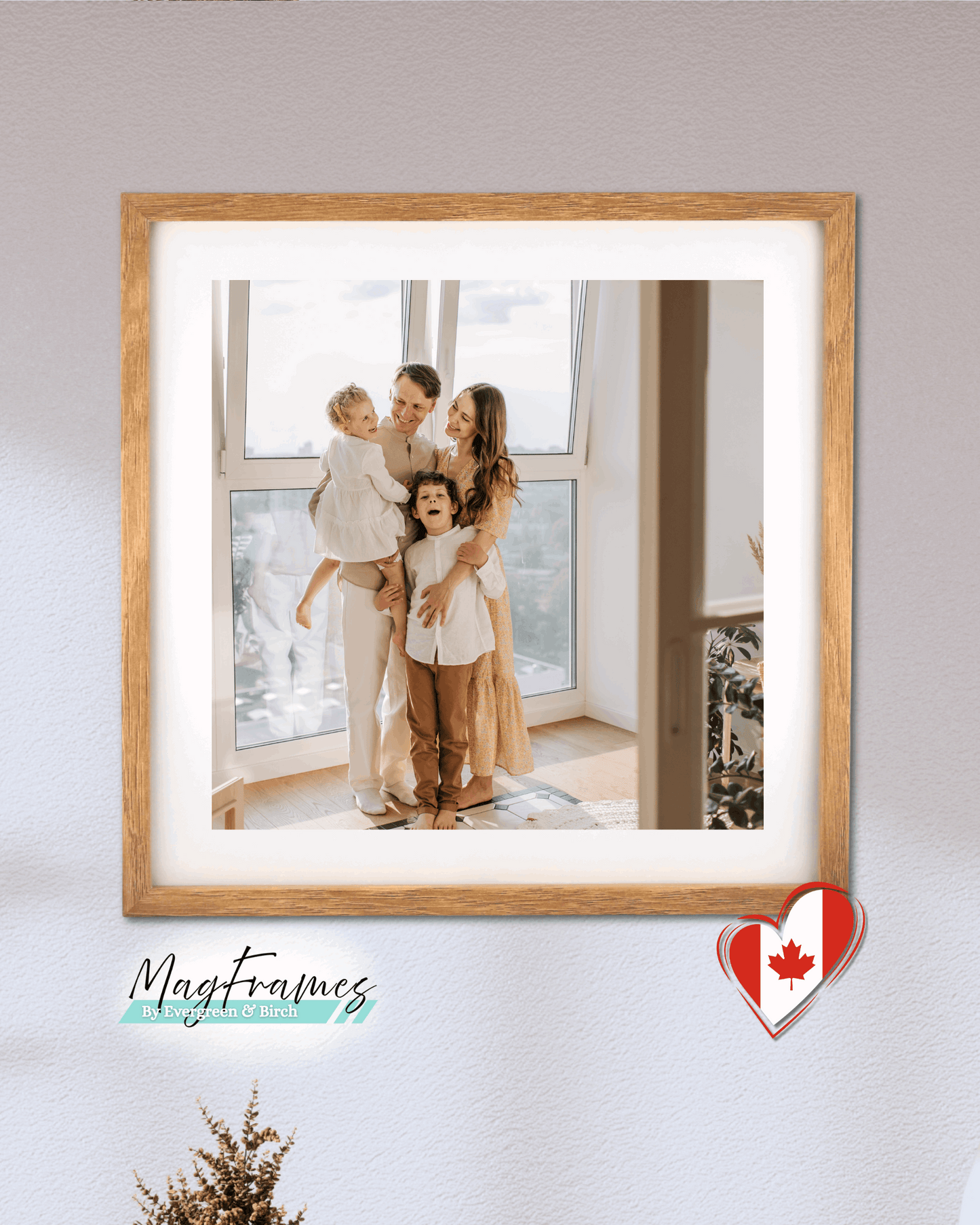 12x12 MagFrames – Magnetic Peel & Stick Photo Frame for Gallery Walls & Home Decor