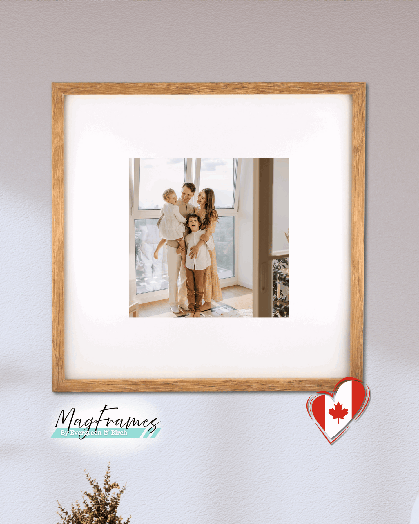 12x12 MagFrames – Magnetic Peel & Stick Photo Frame for Gallery Walls & Home Decor