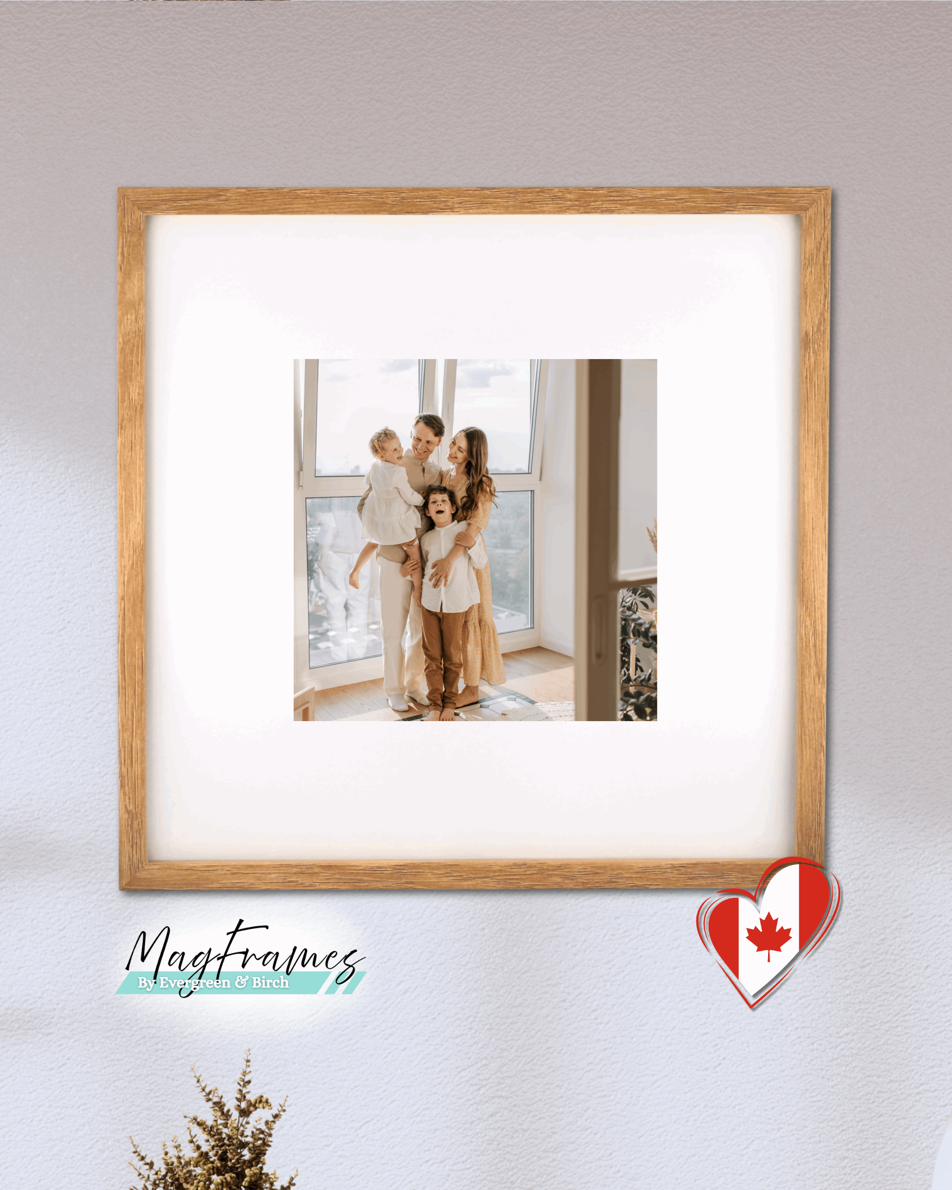 12x12 MagFrames – Magnetic Peel & Stick Photo Frame for Gallery Walls & Home Decor