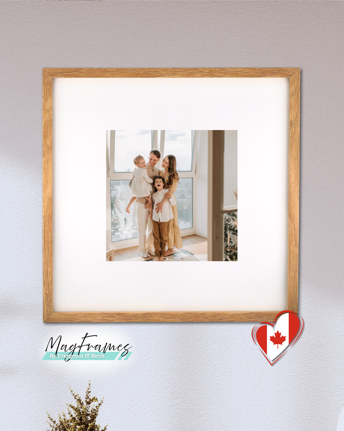 12x12 MagFrames – Magnetic Peel & Stick Photo Frame for Gallery Walls & Home Decor