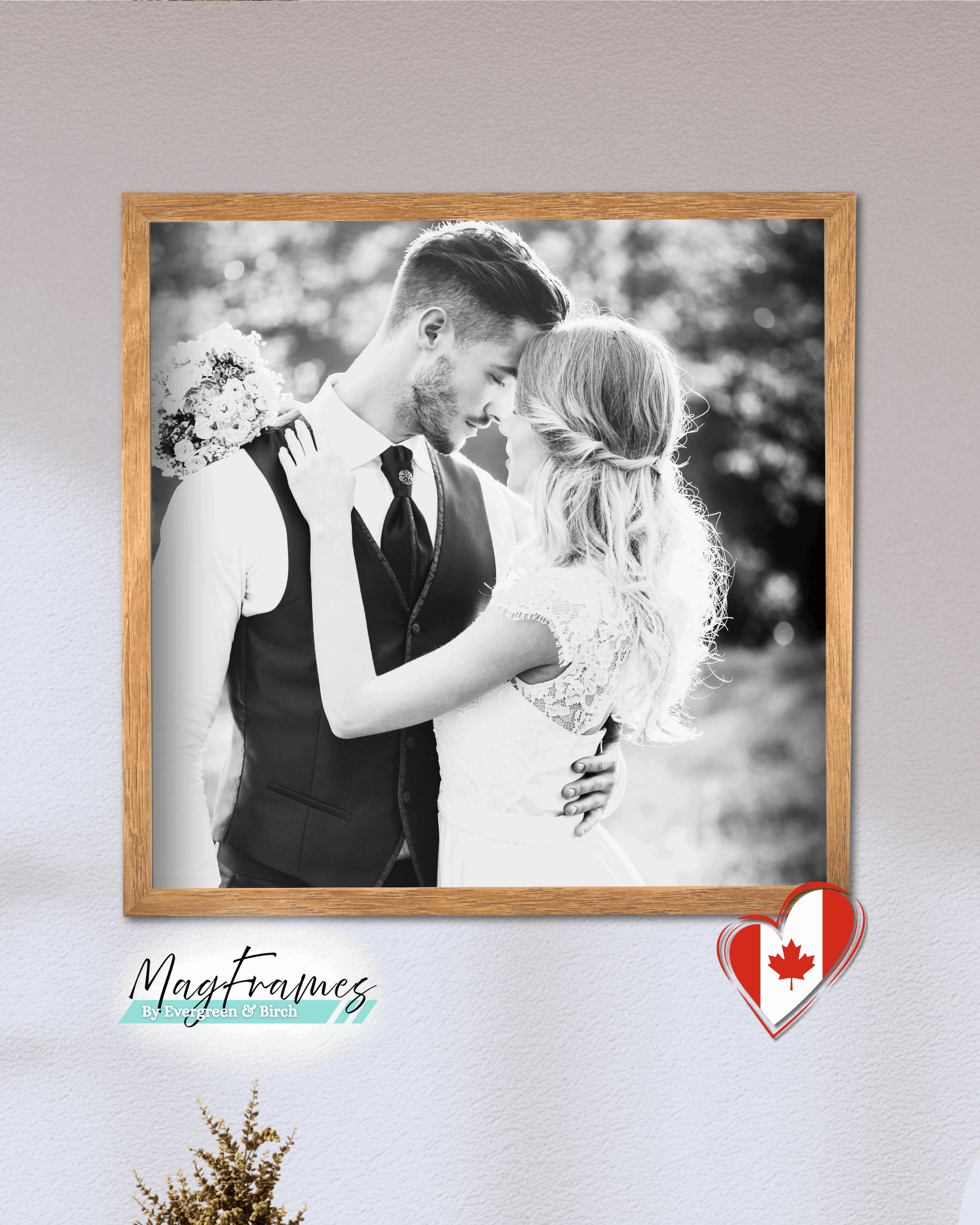 12x12 MagFrames – Magnetic Peel & Stick Photo Frame for Gallery Walls & Home Decor