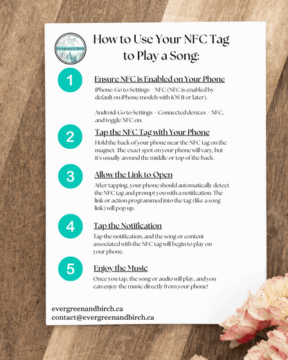 "NFC Music" -Premium- Custom Rectangle, Photo Magnets, Set of 2