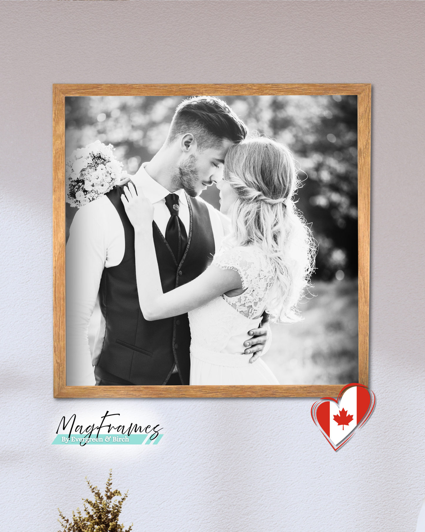 12x12 MagFrames – Magnetic Peel & Stick Photo Frame for Gallery Walls & Home Decor