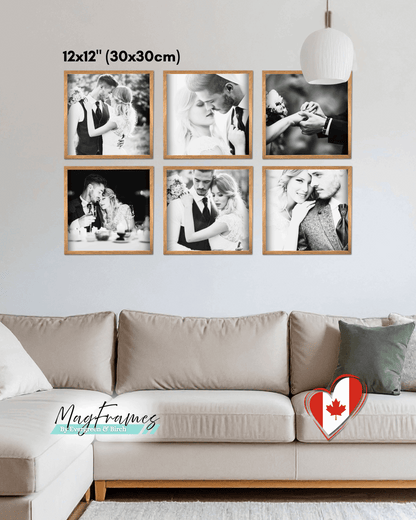 12x12 MagFrames – Magnetic Peel & Stick Photo Frame for Gallery Walls & Home Decor