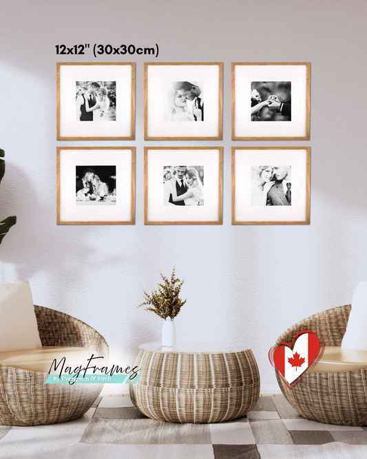 12x12 MagFrames – Magnetic Peel & Stick Photo Frame for Gallery Walls & Home Decor