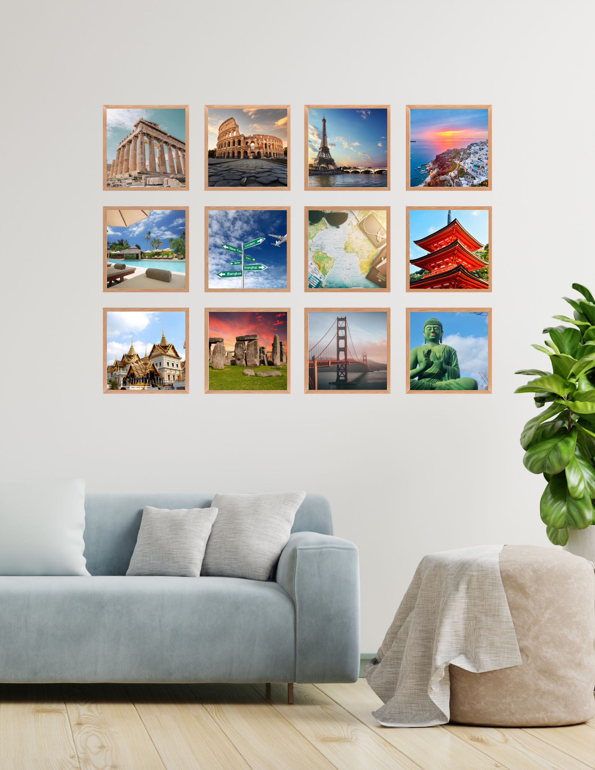 12x12 MagFrames – Magnetic Peel & Stick Photo Frame for Gallery Walls & Home Decor