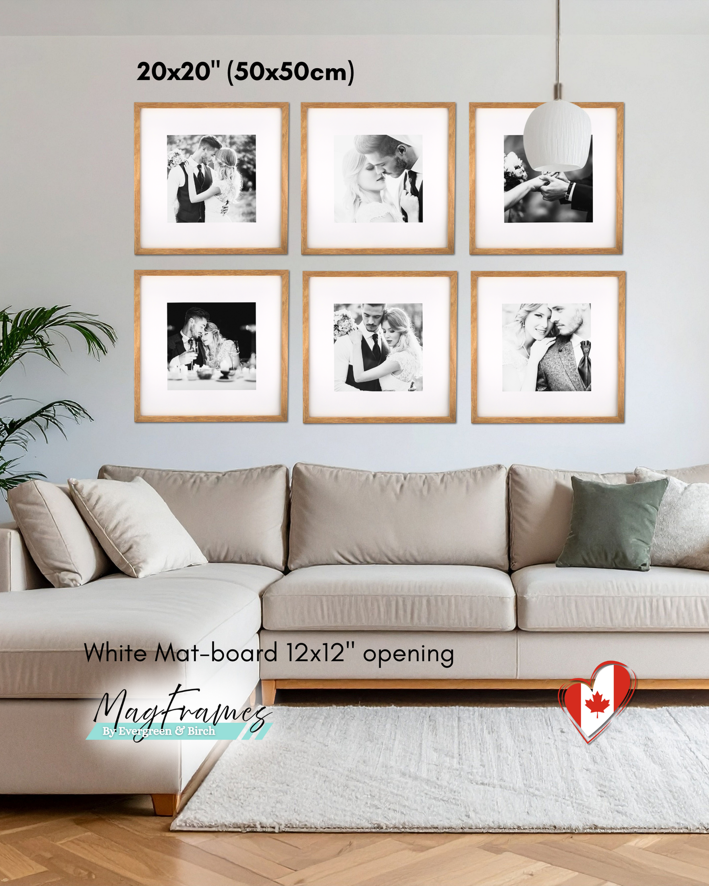 (Pre-Order) 20x20 MagFrames – Magnetic Peel & Stick Photo Frame for Gallery Walls & Home Decor