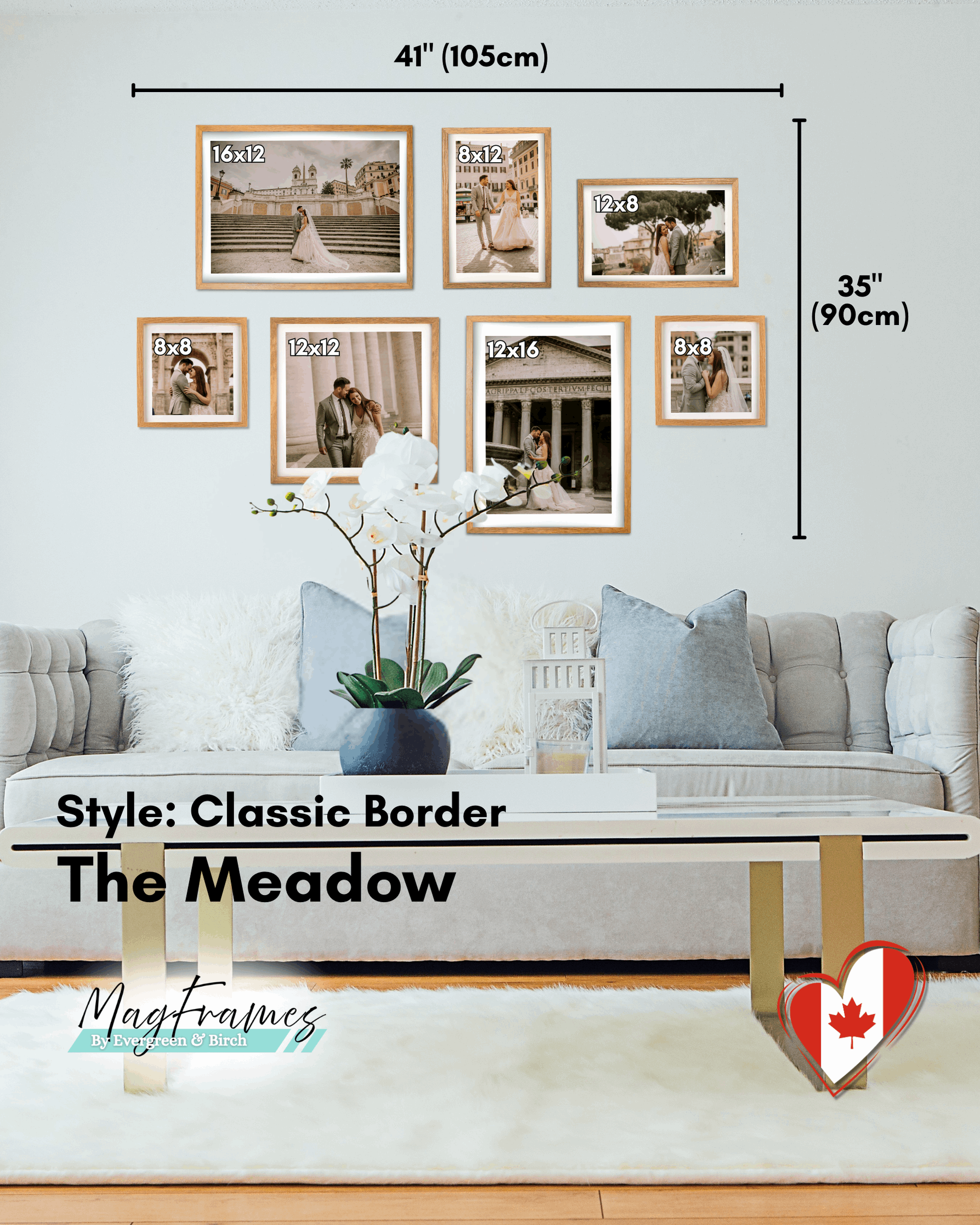 MagFrames The Meadow 7-Piece Gallery Wall