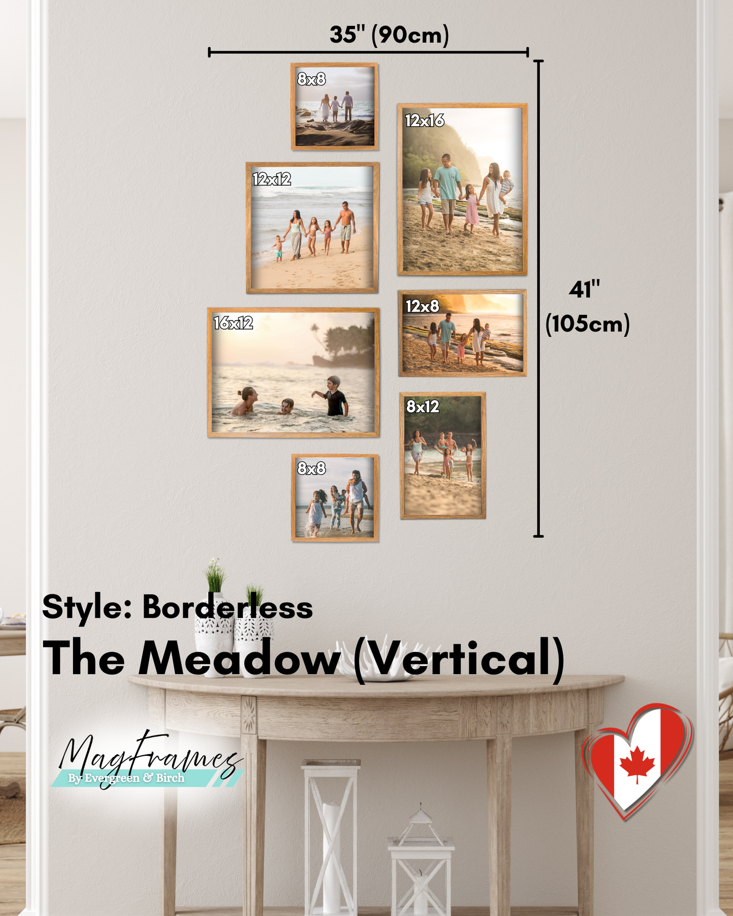 MagFrames The Meadow 7-Piece Gallery Wall