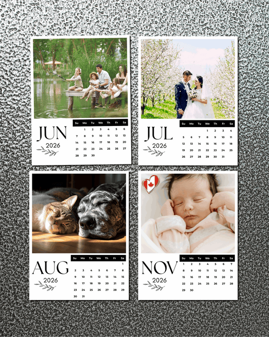 Personalized Magnetic Photo Calendar 2026
