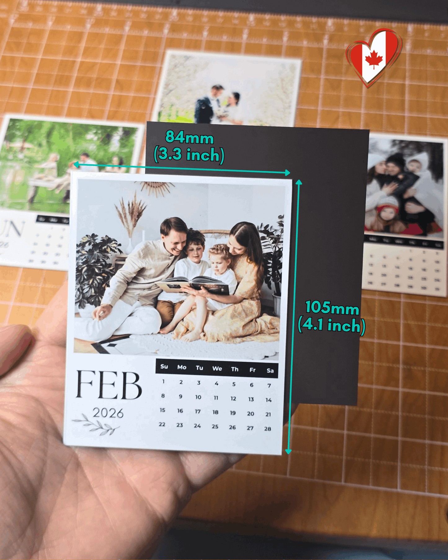 Personalized Magnetic Photo Calendar 2026