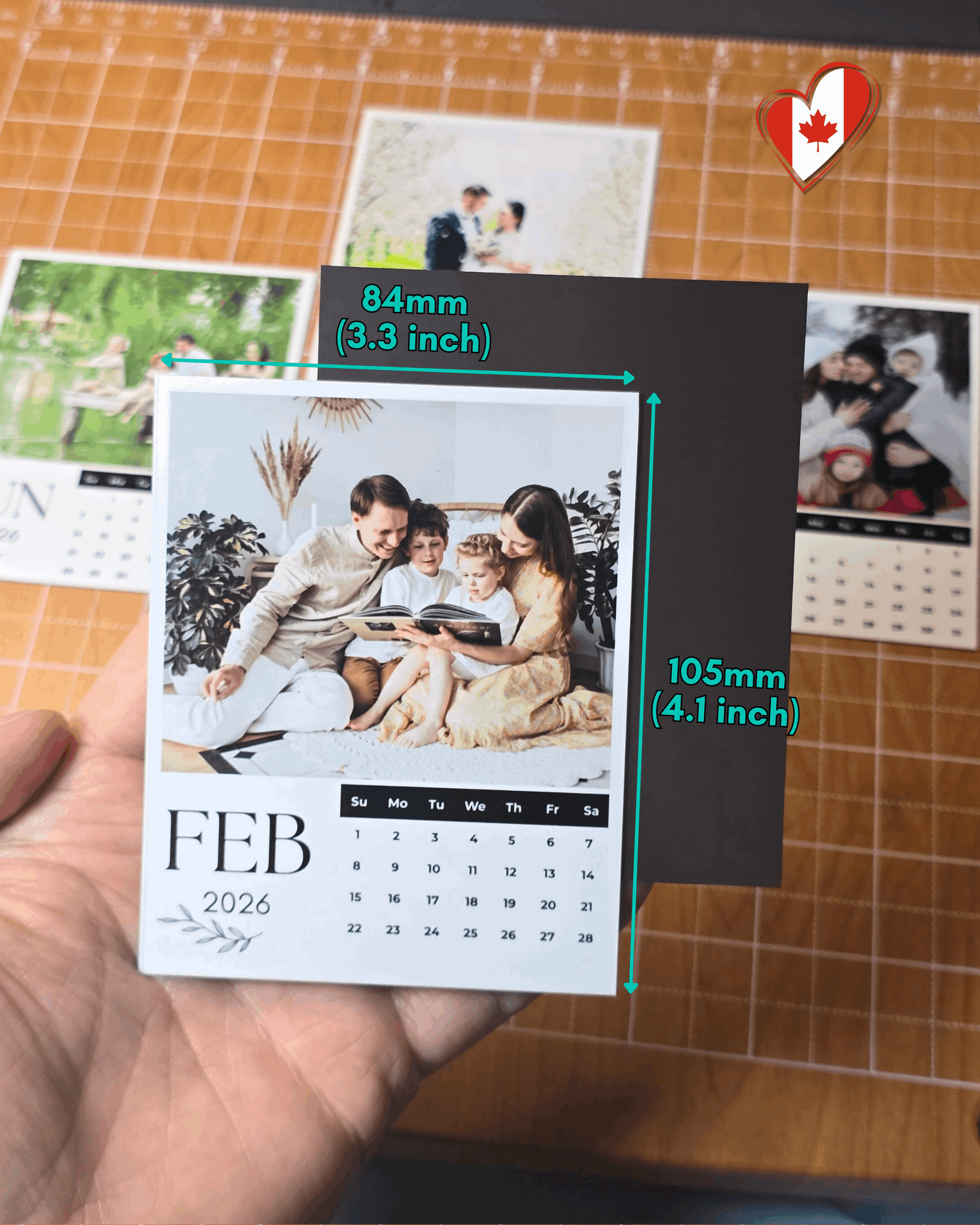 Personalized Magnetic Photo Calendar 2026