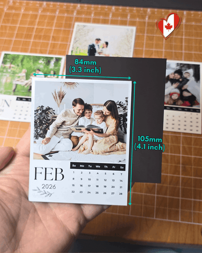 Personalized Magnetic Photo Calendar 2026