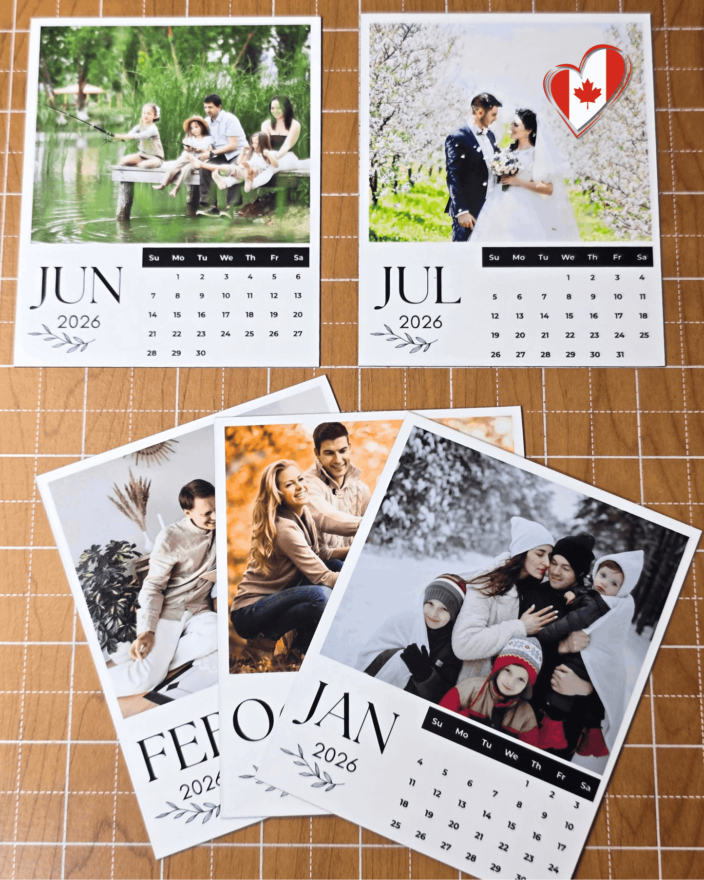 Personalized Magnetic Photo Calendar 2026
